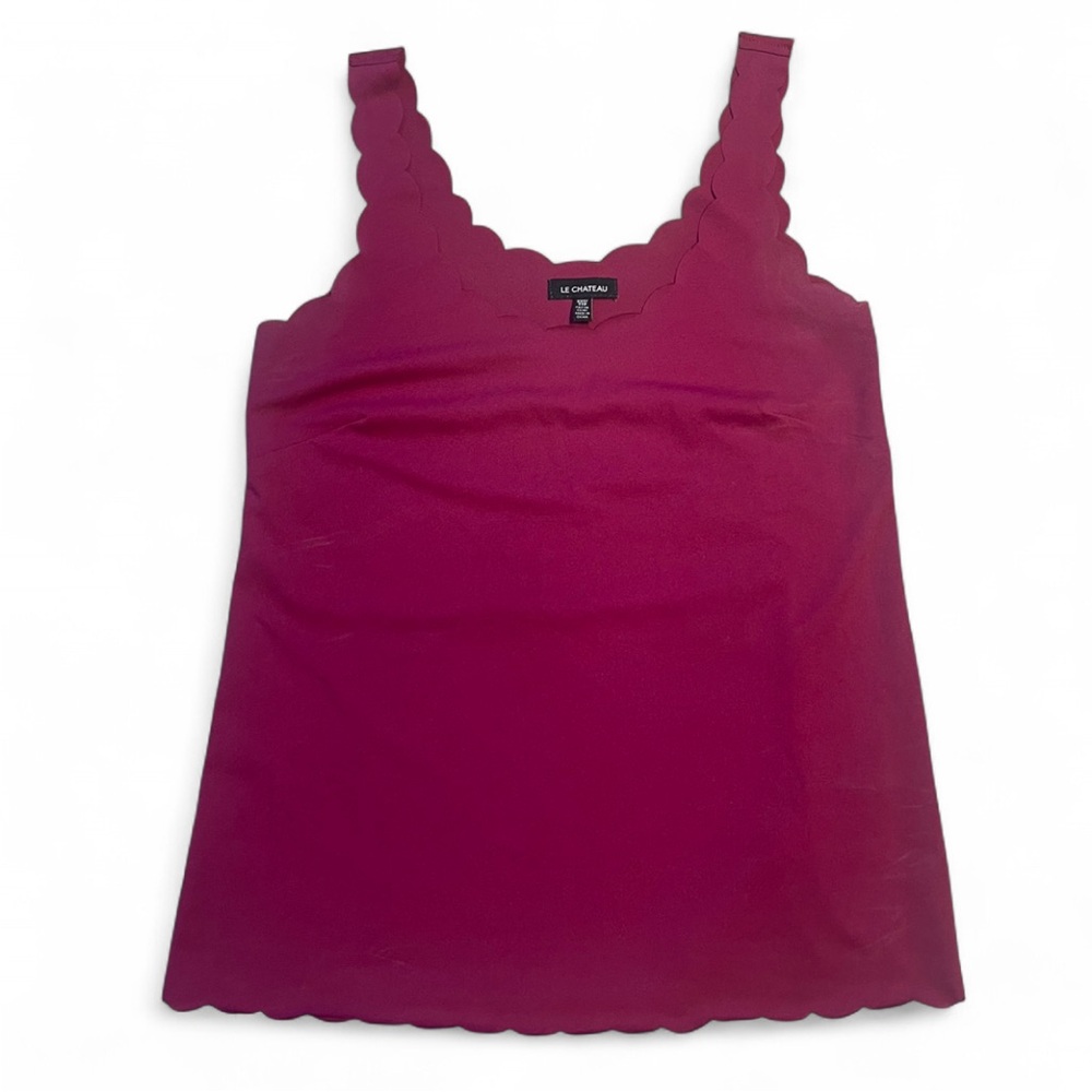 Magenta Scalloped Blouse